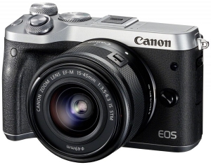 Canon EOS M6+EF-M 15-45 STM KIT Silver